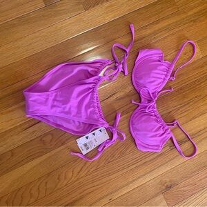 Vibrant Pink Bikini Set NWT Small Purple/Pink